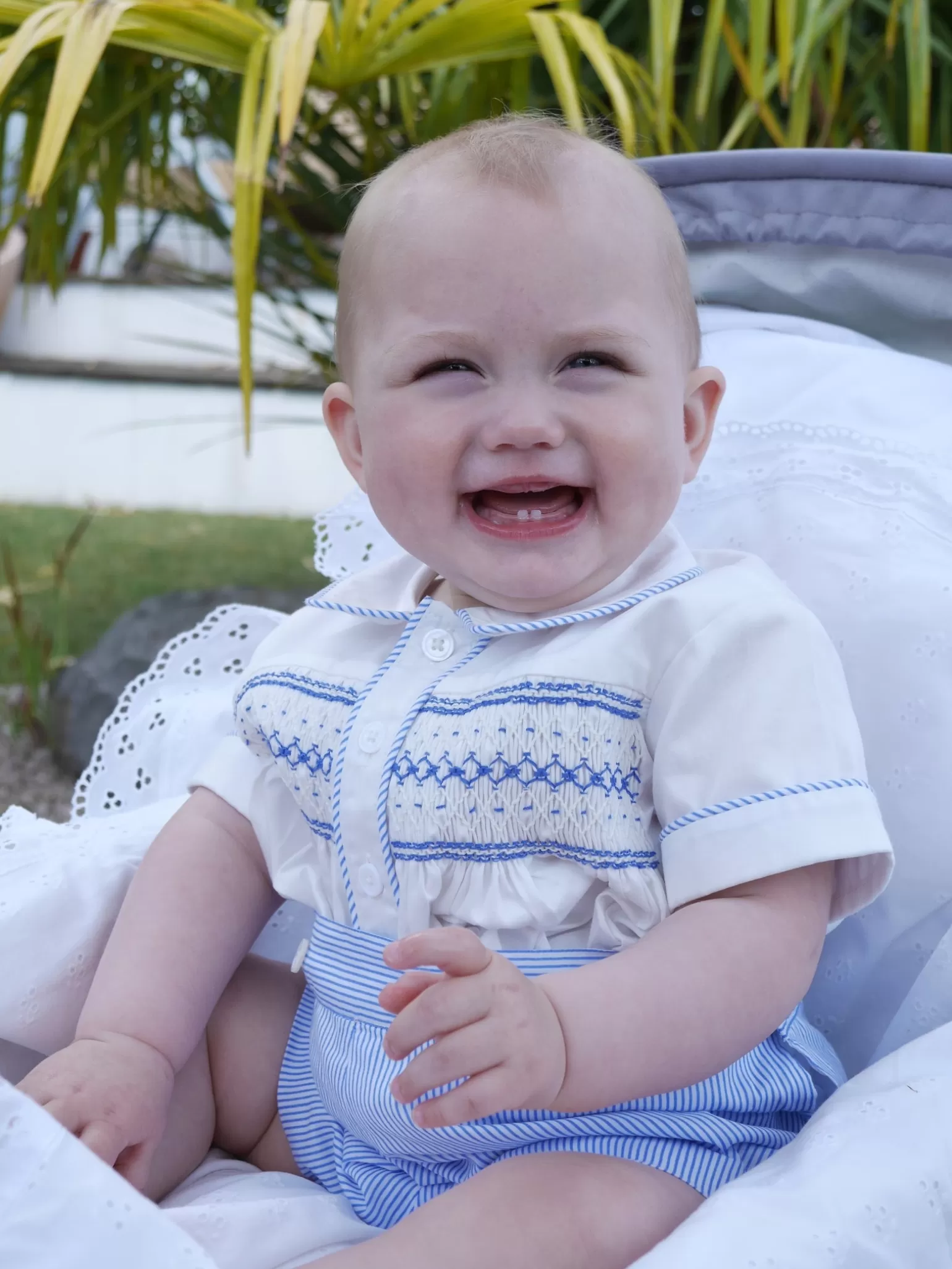 Rachel Riley Striped Smocked Set | Baby Boy Sets & Outfits