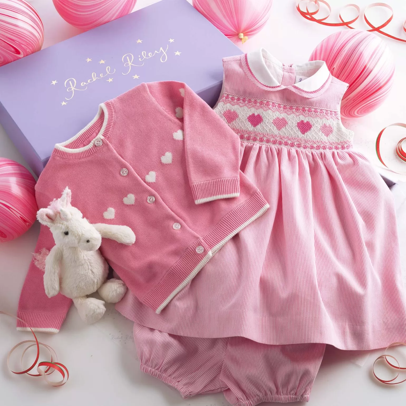 Rachel Riley Sweetheart Gift Box For Baby | Baby Girl Newborn