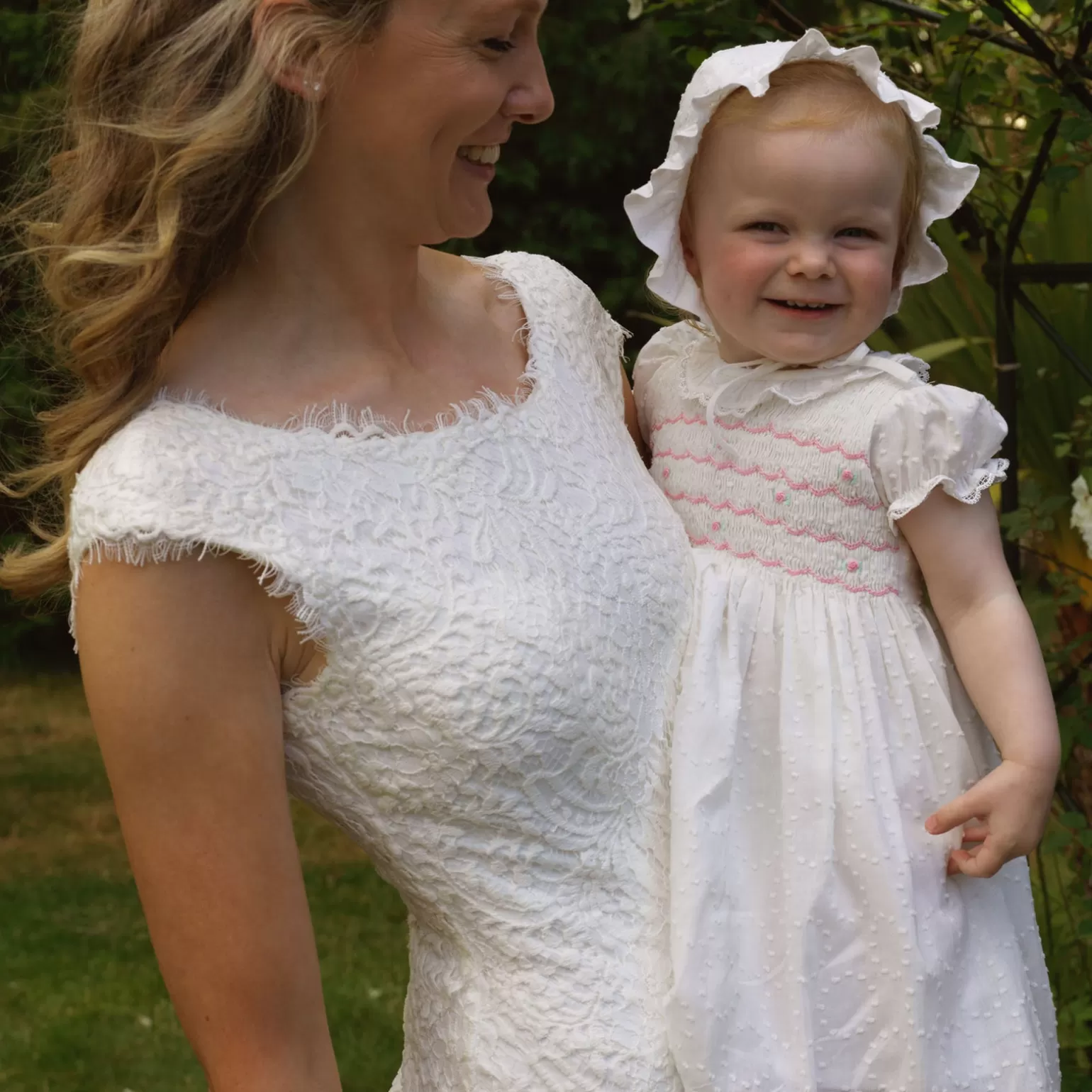 Rachel Riley Swiss Dot Smocked Dress & Bloomers | Baby Girl Dresses