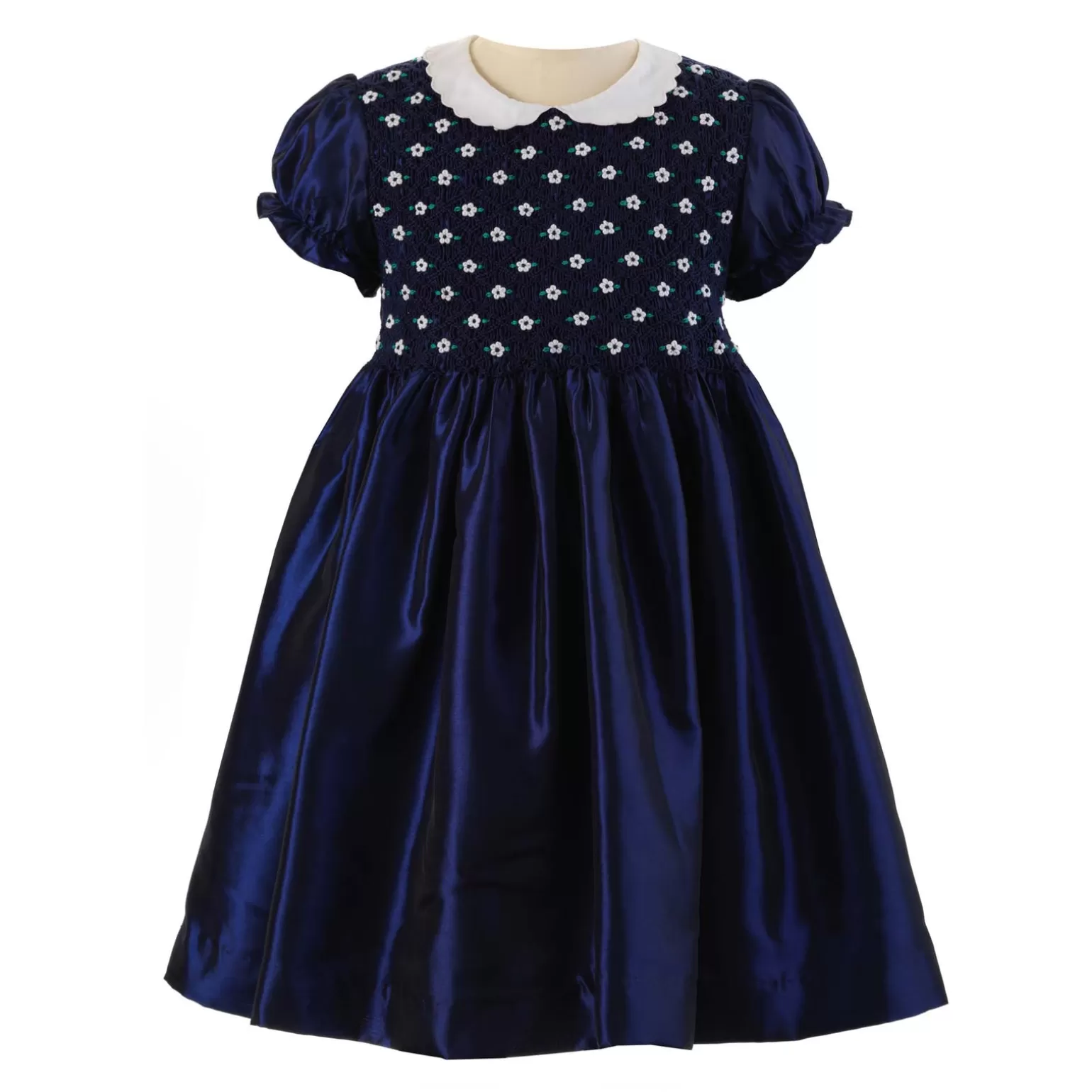Rachel Riley Taffeta Smocked Dress | Girl Dresses