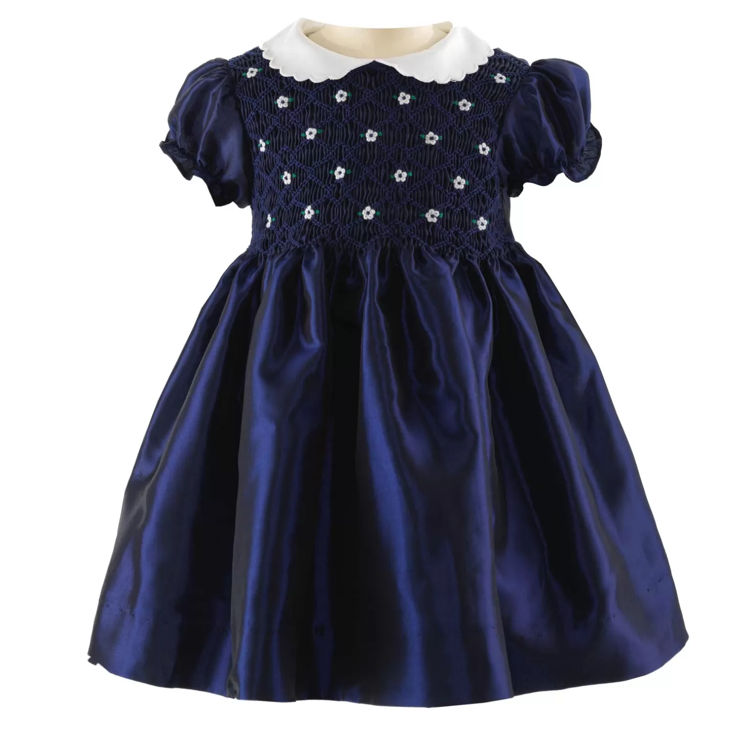 Rachel Riley Taffeta Smocked Dress | Baby Girl Dresses