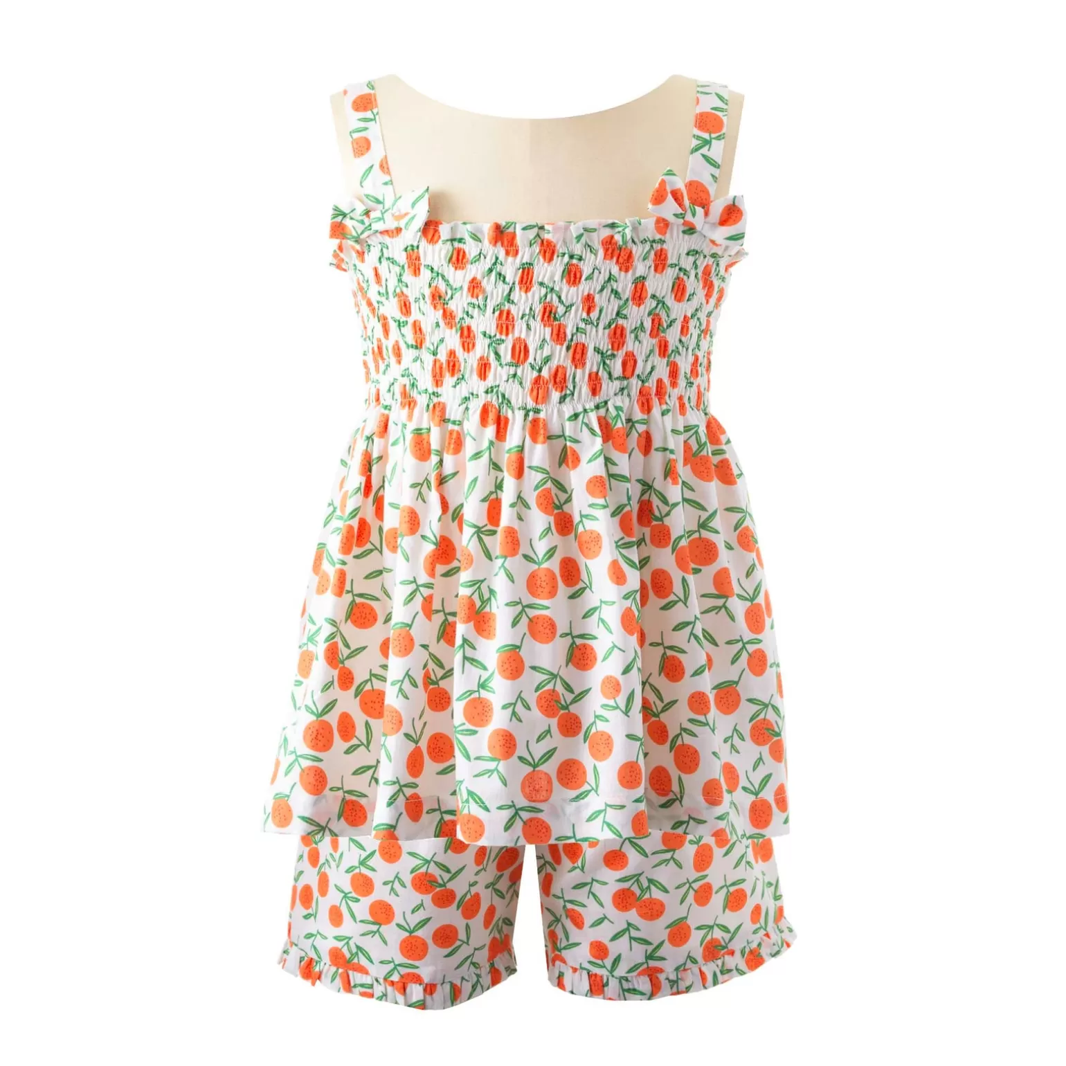 Rachel Riley Tangerine Short Set | Girl Sets