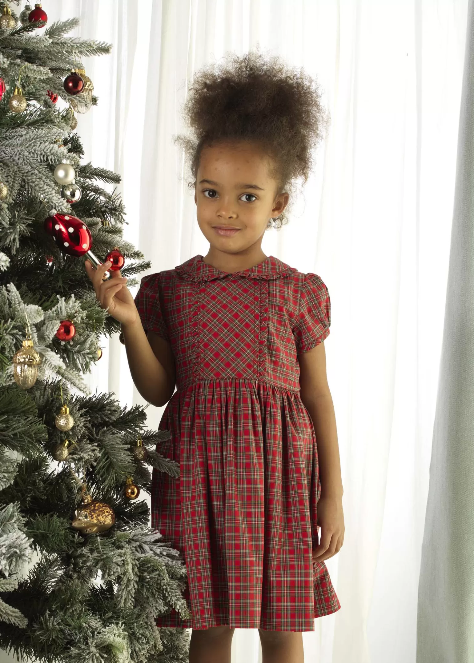 Rachel Riley Tartan Frill Dress | Girl Dresses