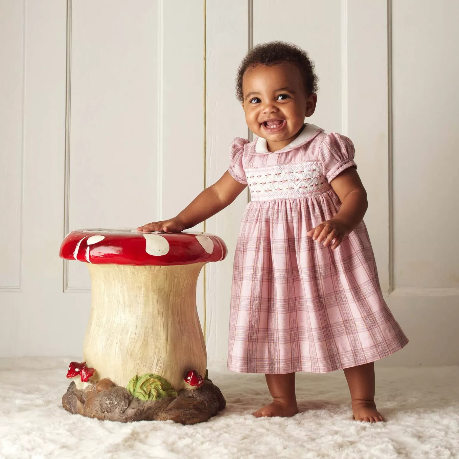 Rachel Riley Tartan Smocked Dress And Bloomers | Baby Girl Dresses
