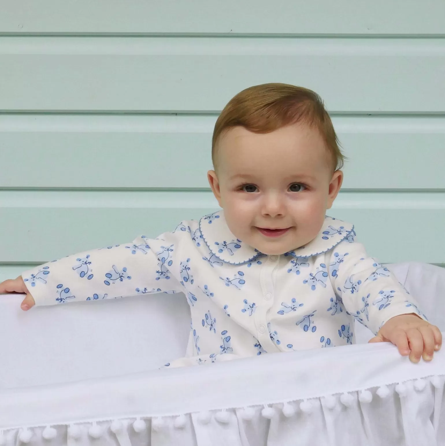 Rachel Riley Teddy Babygro | Baby Boy Babygros & Babysuits
