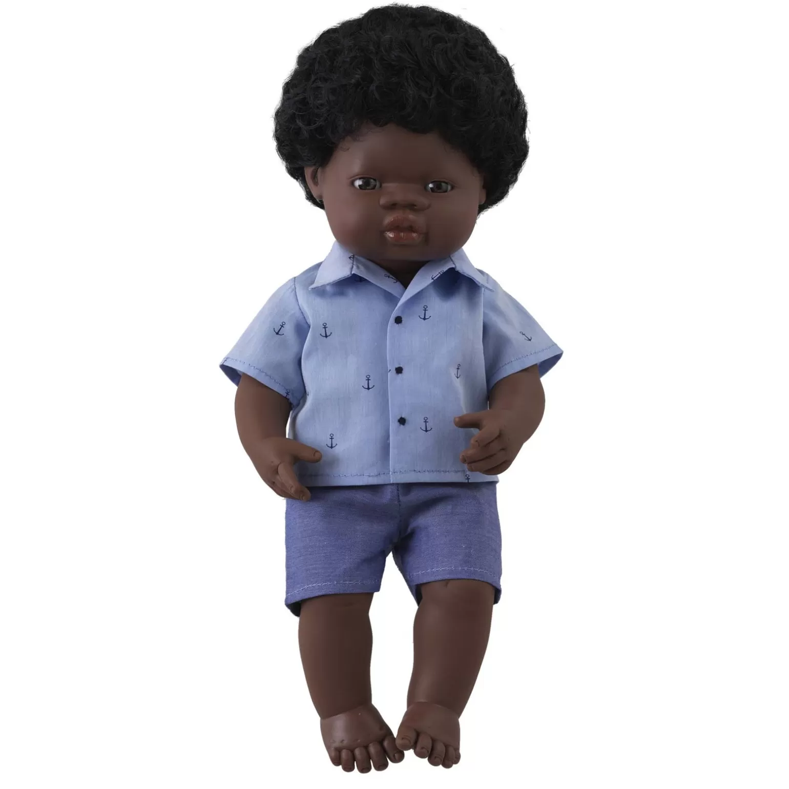Rachel Riley Thomas' Boy Doll & Anchor Shirt & Short Set | Multicultural Dolls