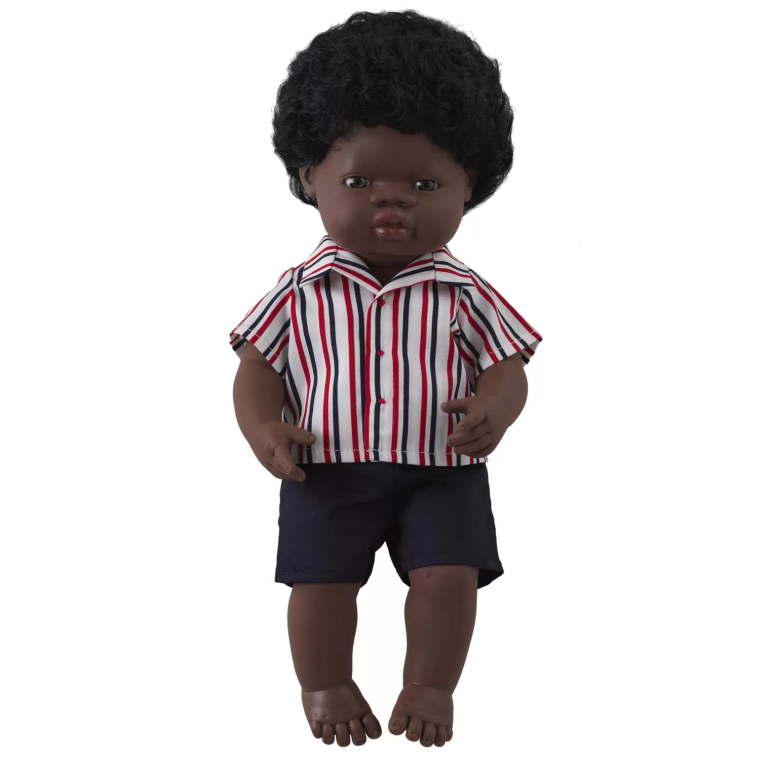 Rachel Riley Thomas' Boy Doll & Stripe Shirt & Short Set | Multicultural Dolls