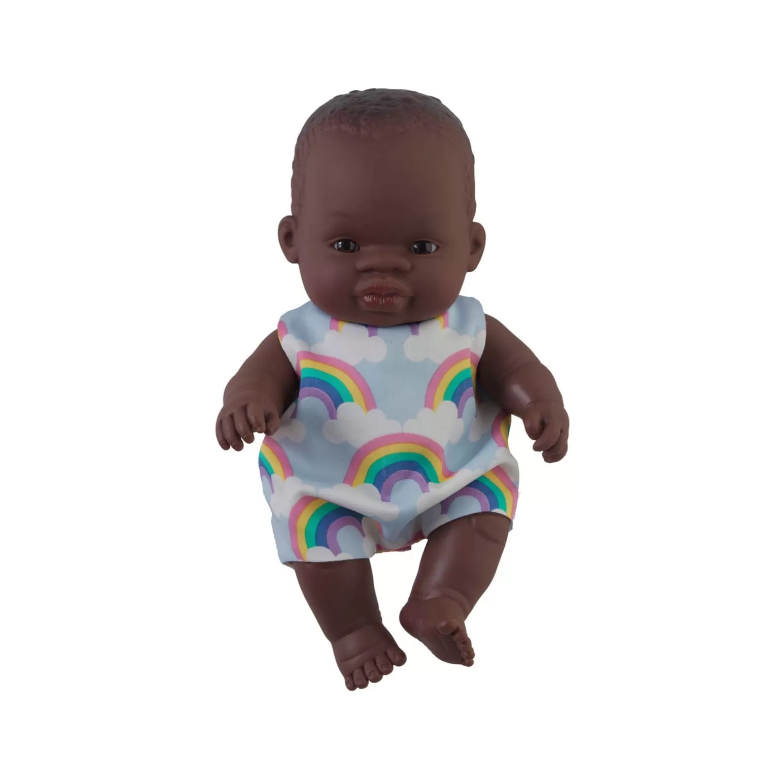 Rachel Riley Toto' Baby Boy Doll & Rainbow Romper | Multicultural Dolls