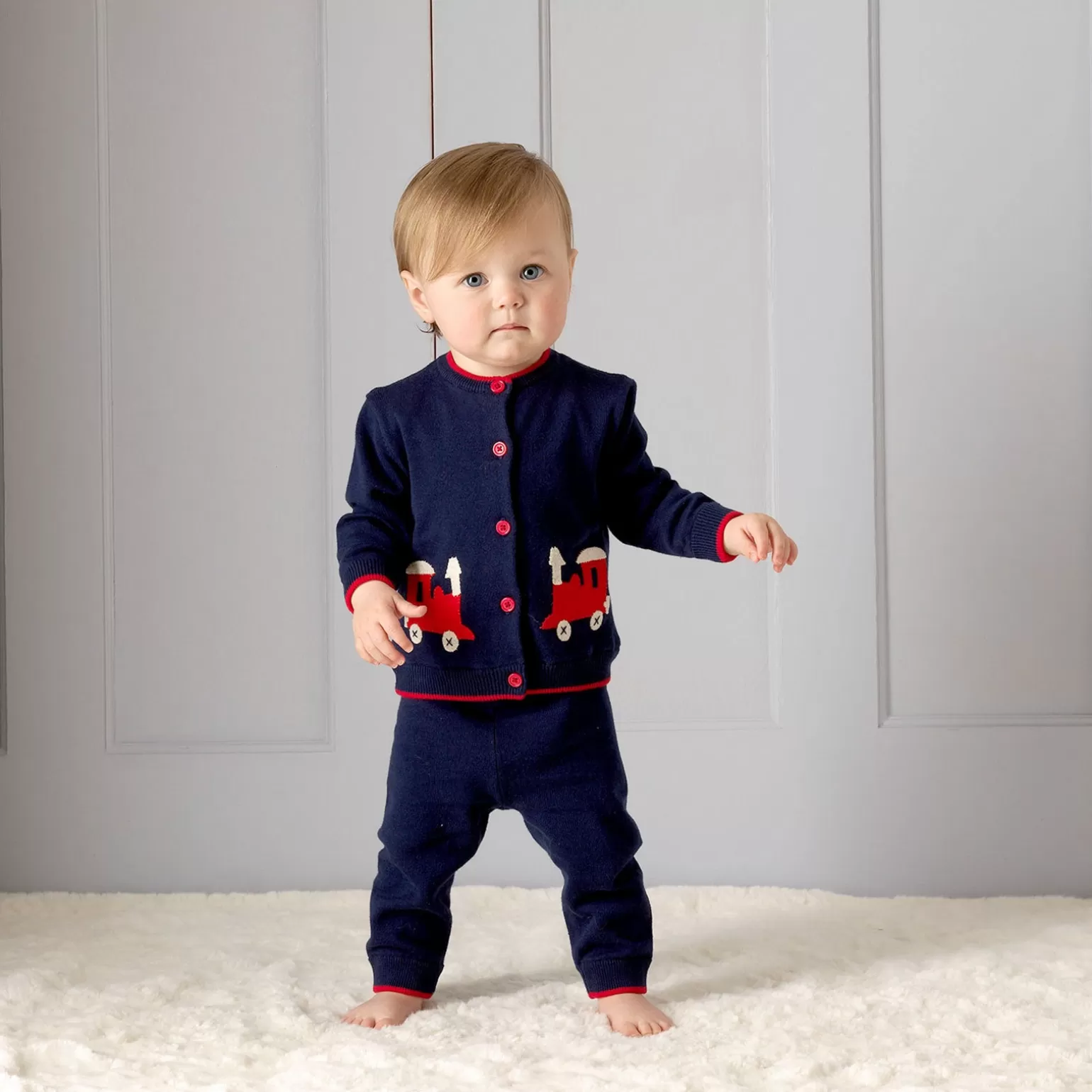Rachel Riley Train Knit Set | Baby Boy Sets & Outfits
