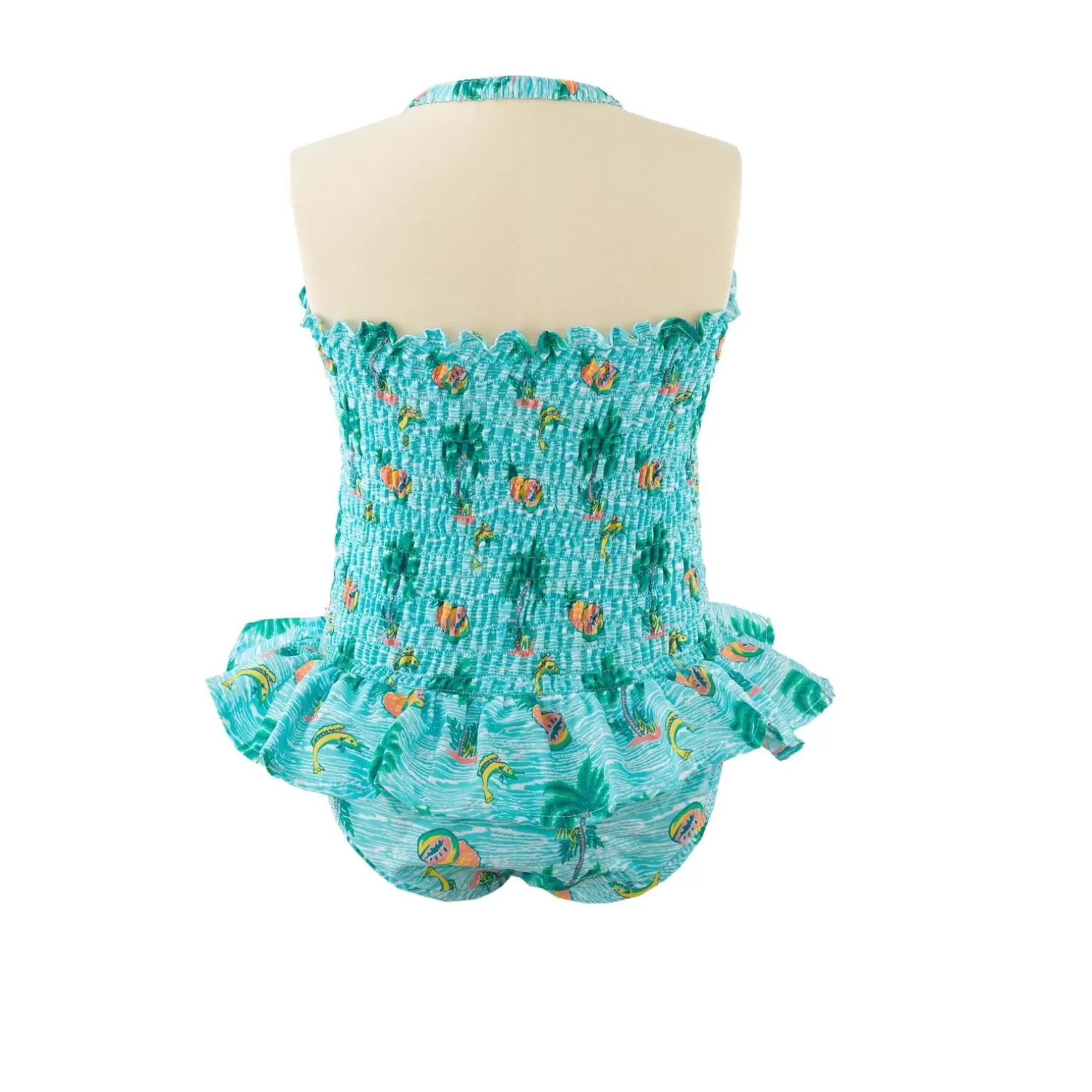 Rachel Riley Tropical Ruched Swimsuit | Girl Swim