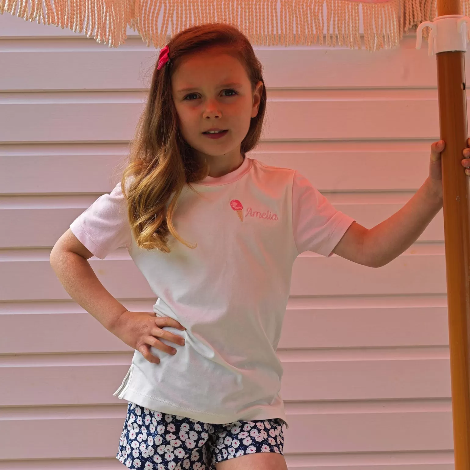 Rachel Riley Two Tone T-Shirt | Girl Tops