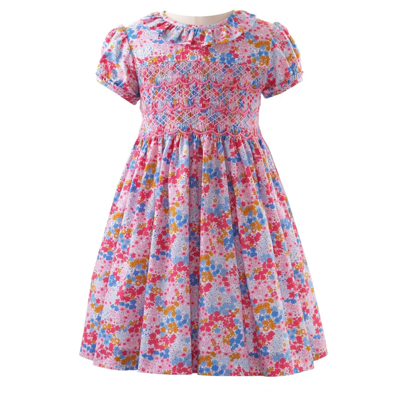 Rachel Riley Wild Flower Smocked Dress | Girl Dresses